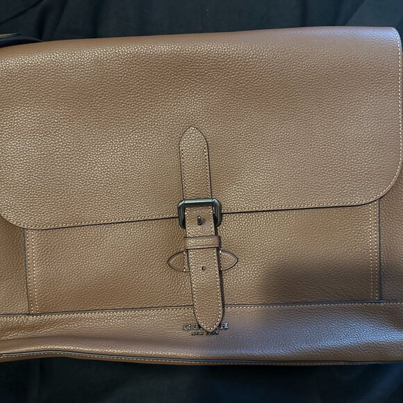 Gently Loved Hudson Messenger In Natural Leather - Picture 2 of 7
